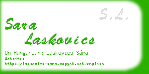 sara laskovics business card